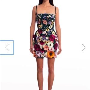 Helsi Floral Hilma 3D flowers unique dress $535 retail